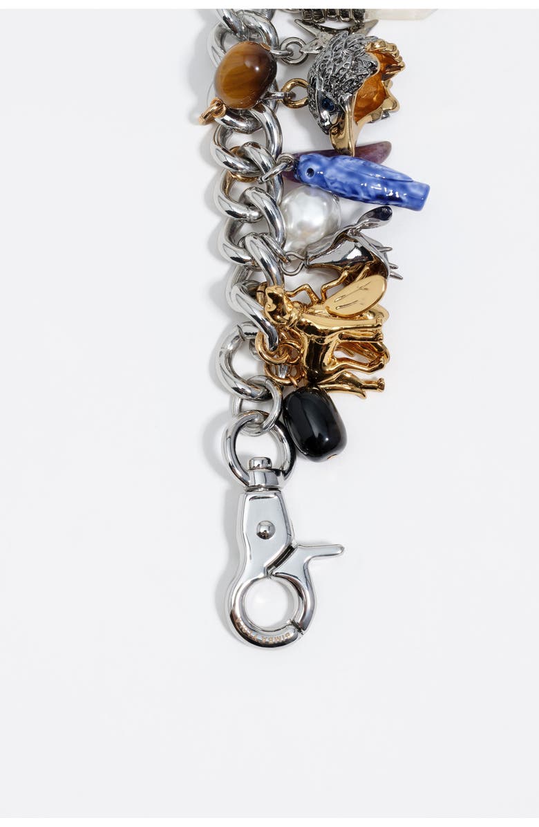 Bimba y Lola Multi-Charm Chain Bracelet, Alternate, color,