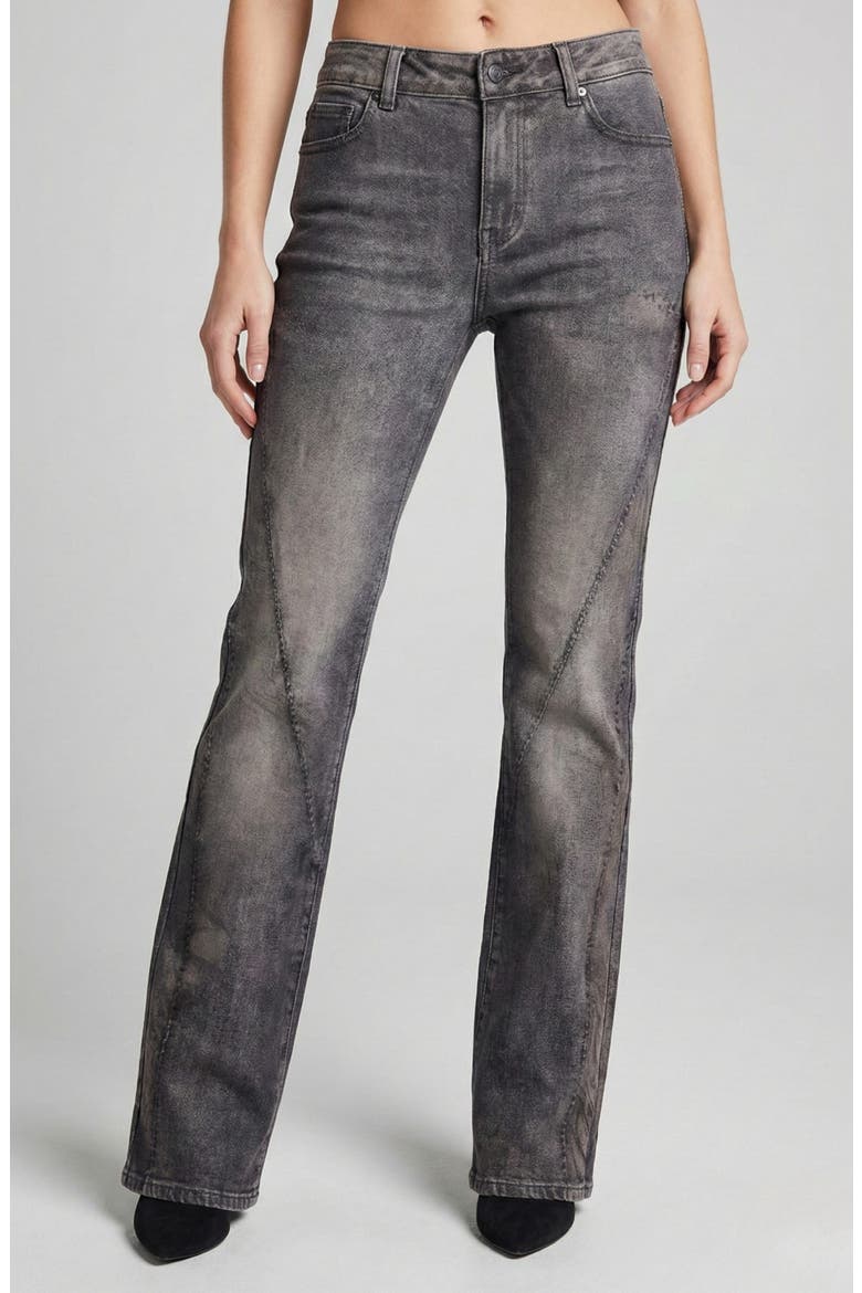 Cheetah Mini Bootcut Jeans, Main, color, SMOKY BLACK