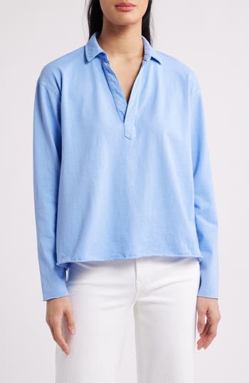 Frank & Eileen Patrick Popover Henley In Purple