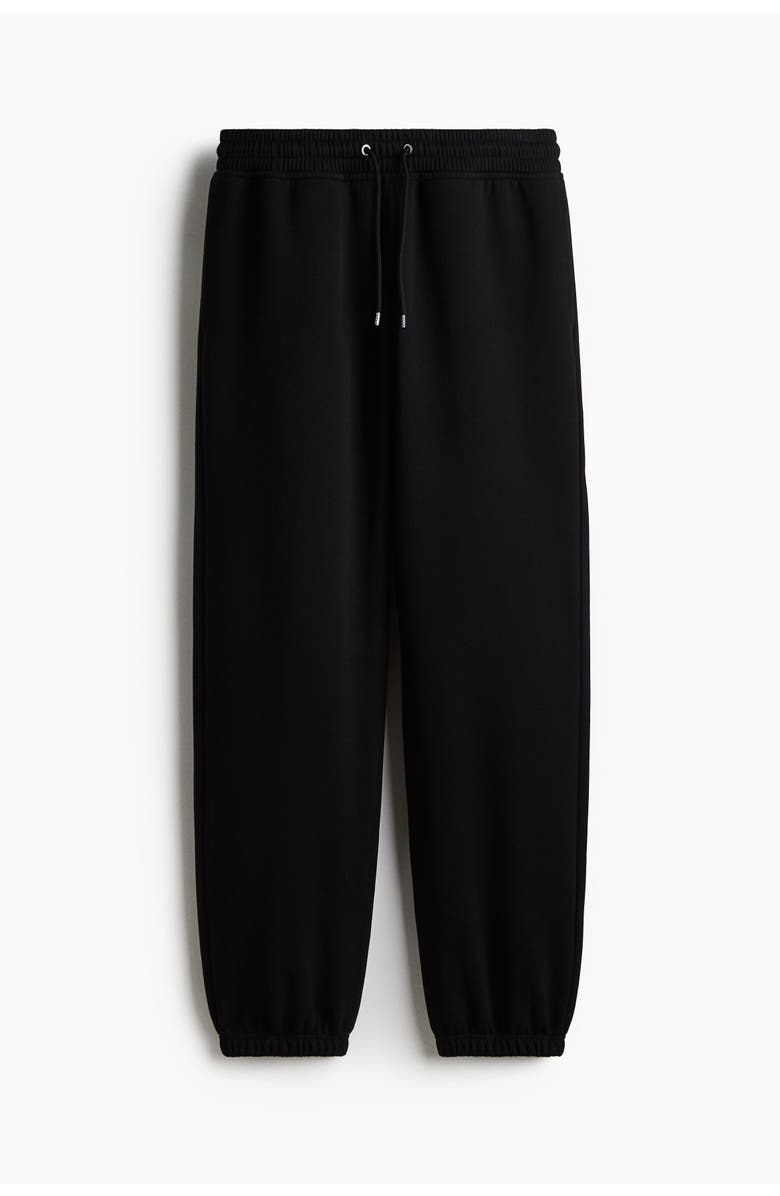 H&M Relaxed Fit Sweatpants, Main, color, Black