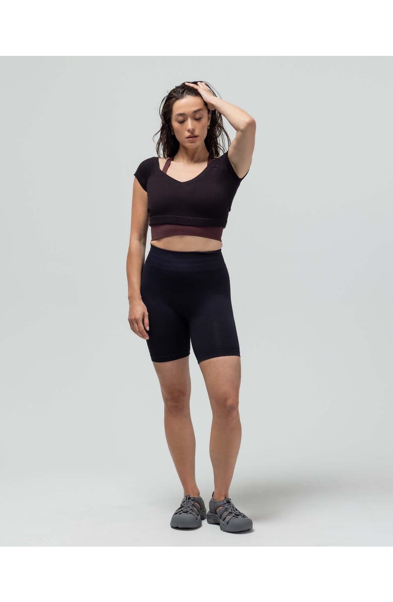 Reformer Jersey Biker Short, Alternate, color, Black