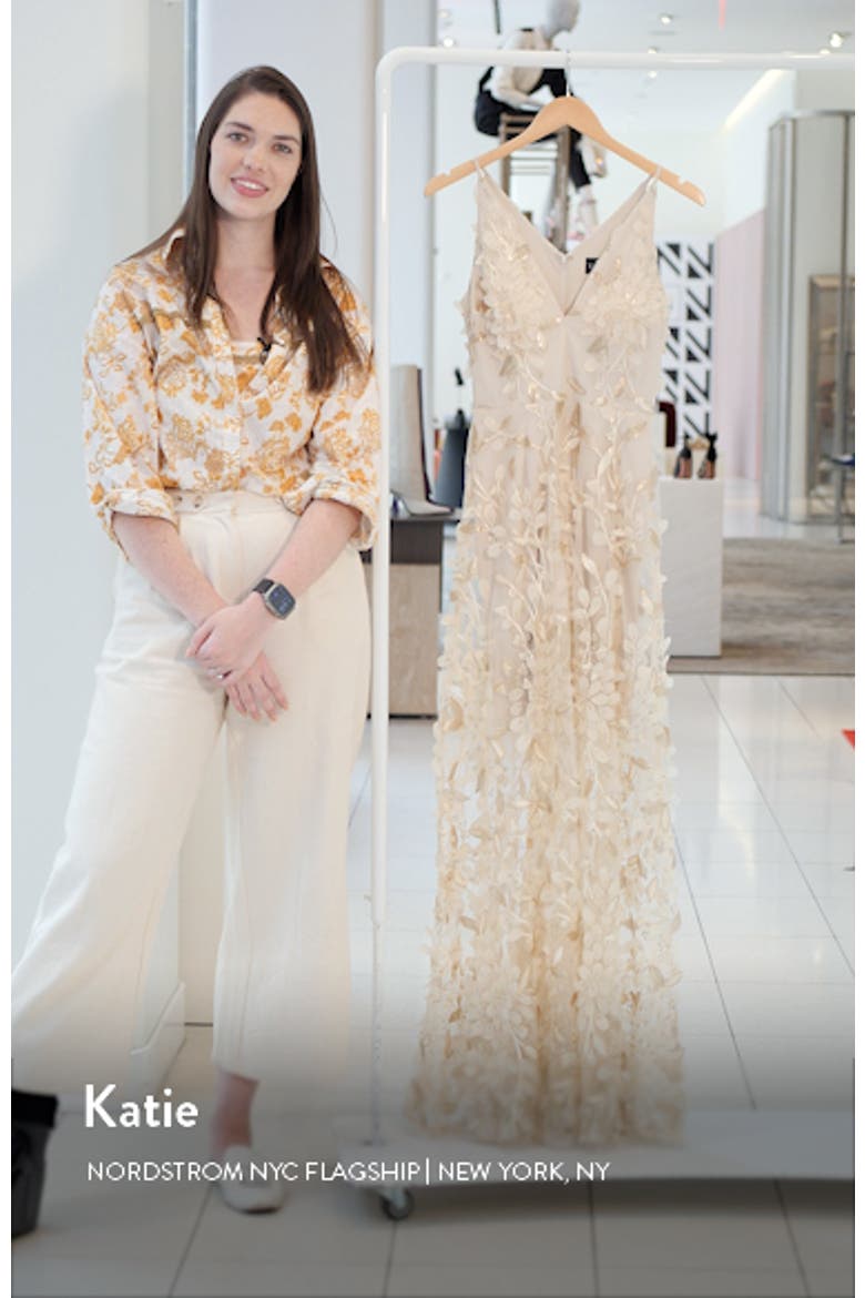Xscape 3D Floral V-Neck Gown video