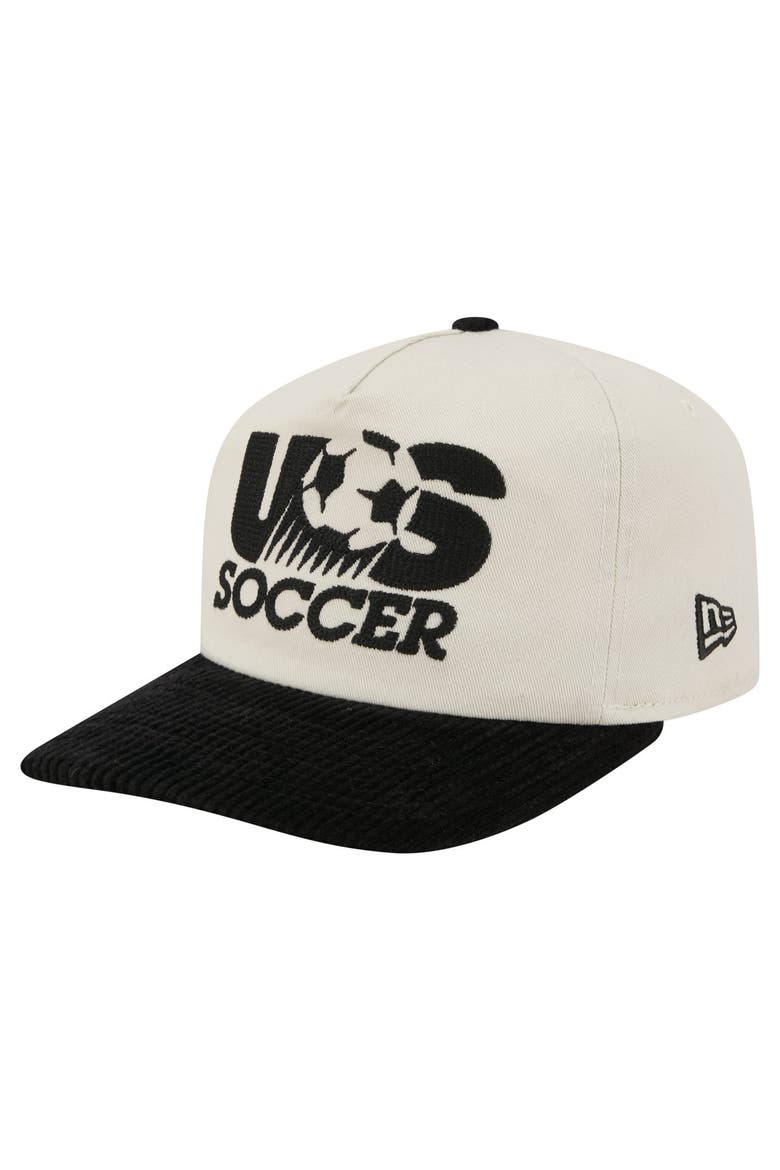 Men's New Era Natural/Black USMNT 19TWENTY Adjustable Hat, Main, color, Natural