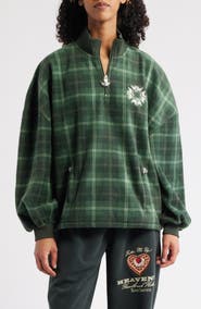 BOYS LIE Heavenly Logo Detail Half-Zip Pullover