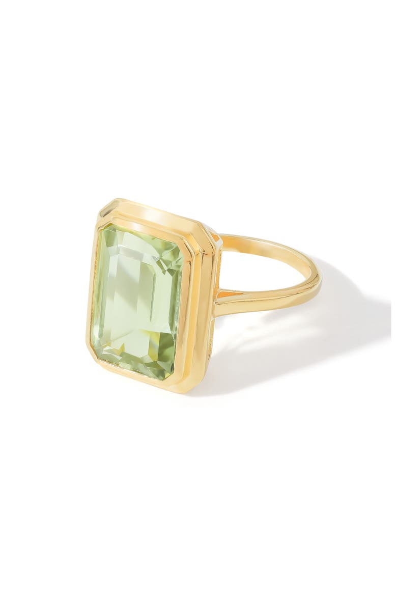 Elongated Cushion Cut Amethyst Ring, Alternate, color, GREEN