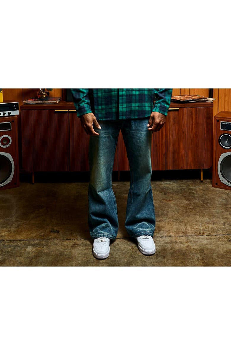 SAINT PERRY Devani Westside Flare Denim, Alternate, color, Blue