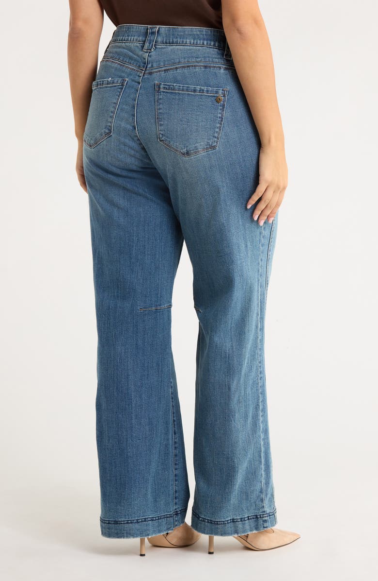 Democracy Dart Wide Leg Jeans, Alternate, color, Mid Blue Artisanal