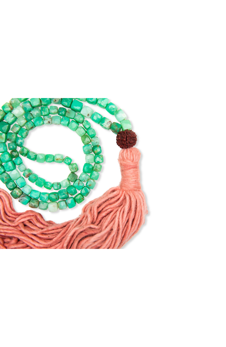 Bennd Chrysoprase and Sappan Wood Mala Necklace, Alternate, color, Green