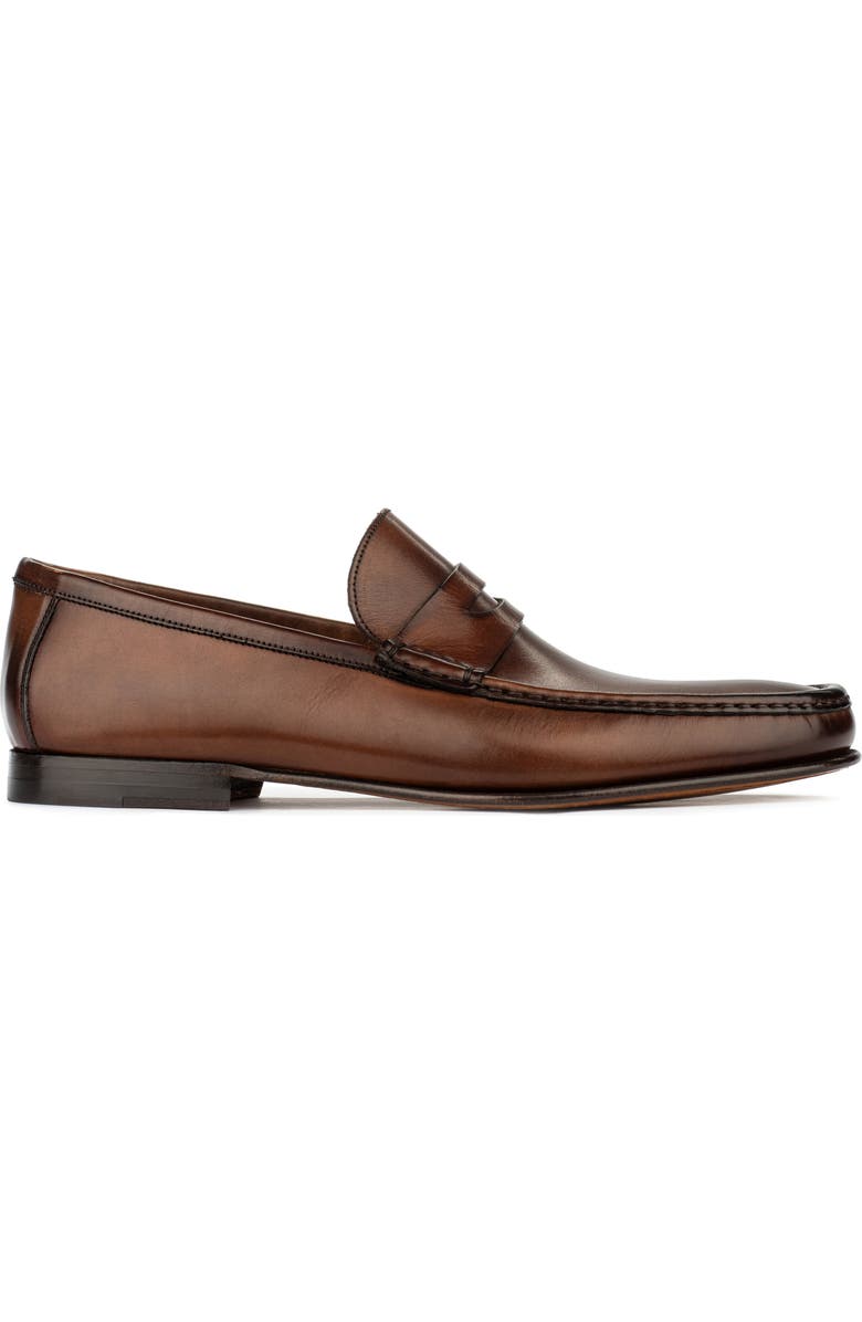 TO BOOT NEW YORK Clapton Penny Loafer, Alternate, color, Burnished Brown