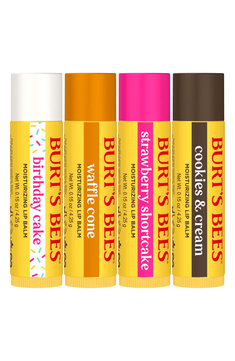 Burt's Bees Party Pack 4-Piece Lip Balm Gift Set, Alternate, color, 