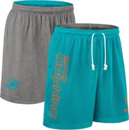 Nike Men's Nike Aqua Miami Dolphins Sideline Reversible Performance Shorts