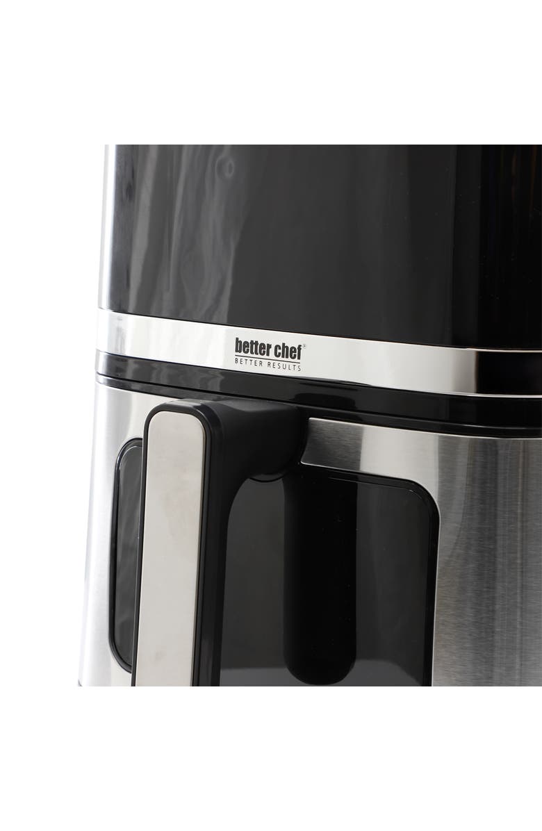 Better Chef 5.3 Quart Digital Display Air Fryer with Touch Controls in Silver, Alternate, color, Black