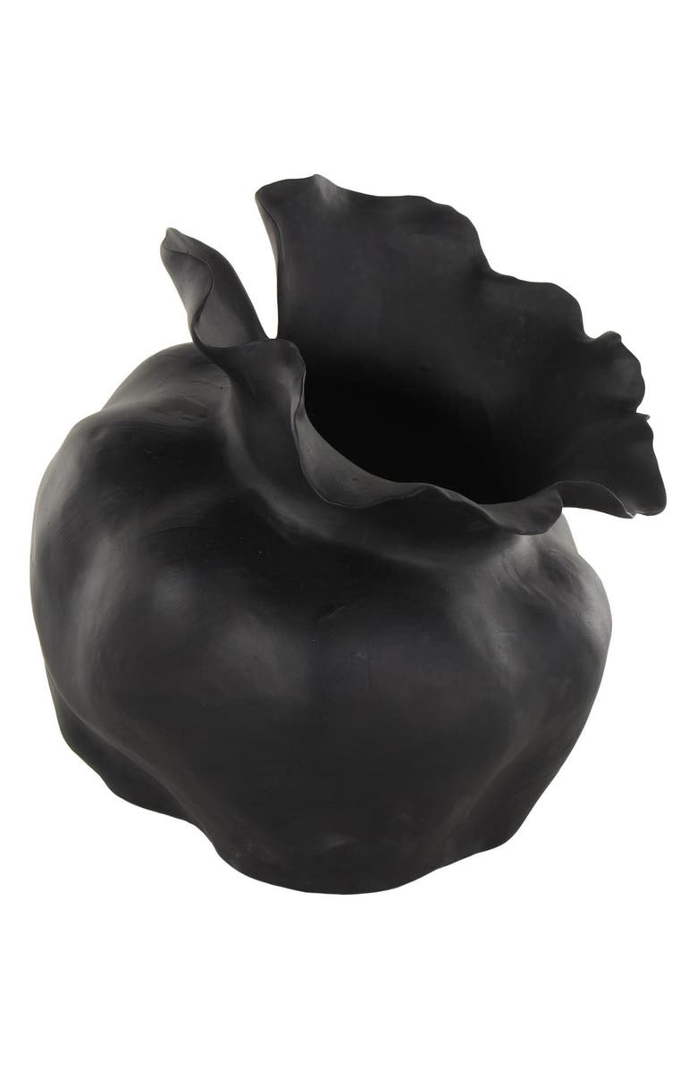 UMA Abstract Ceramic Vase, Main, color, Black