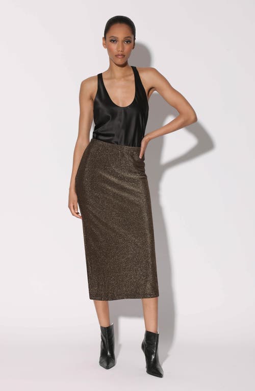 WALTER BAKER WALTER BAKER ERICA METALLIC MIDI SKIRT
