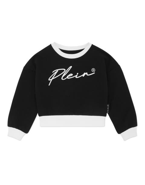 Cropped Sweatshirt Round Neck Ls Signature Girl