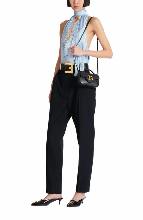 Balmain B-buzz Mini Leather Bag