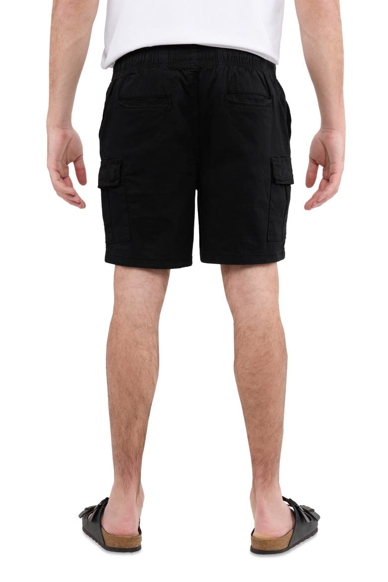 6-Inch Pull-On Cotton Shorts, Alternate, color, BLACK