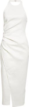 A.L.C. Sylvie Halter Neck Linen Blend Dress
