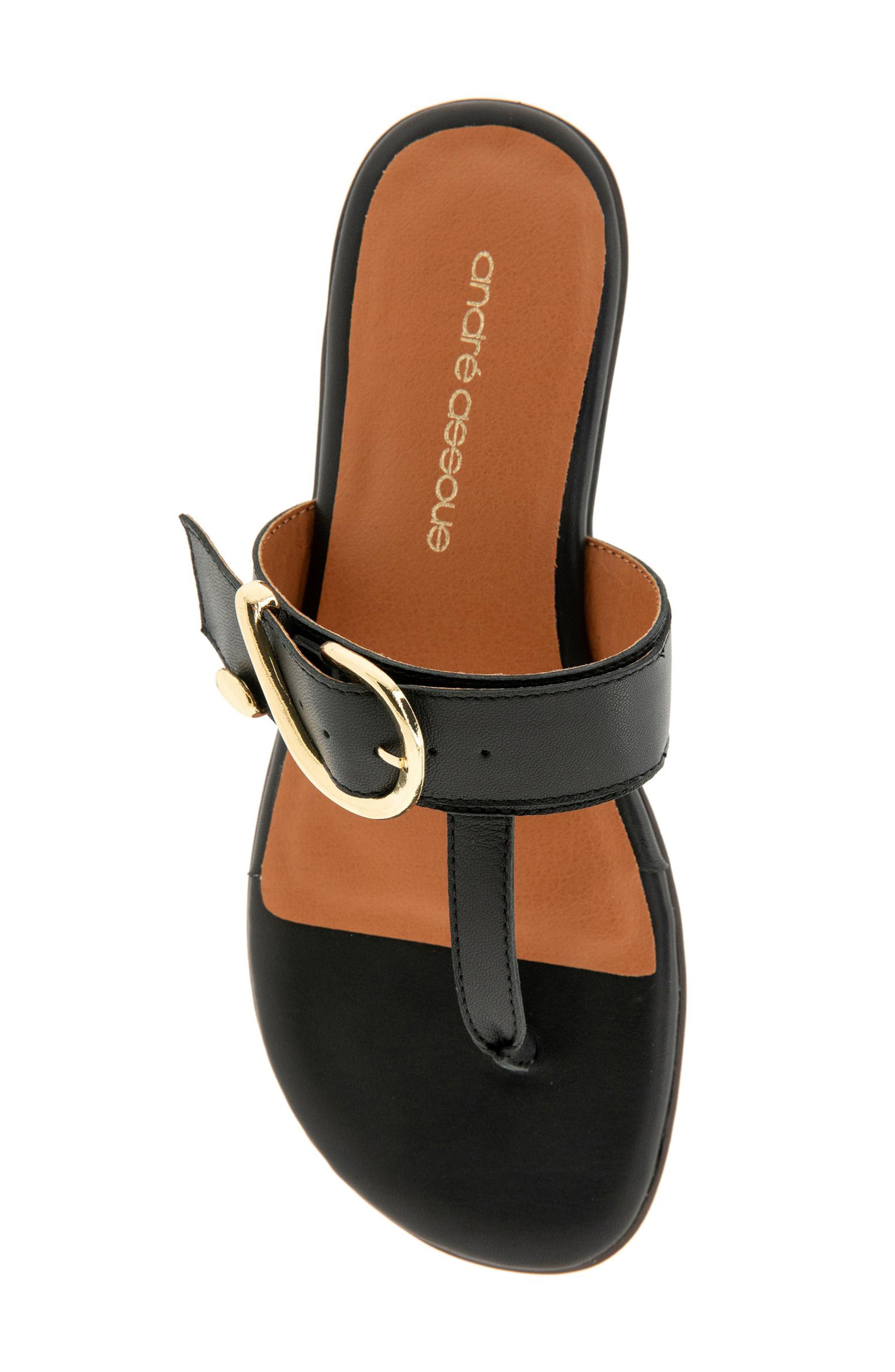 André Assous Nix Flip Flop, Alternate, color, Black