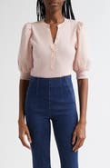 Veronica Beard Coralee Front Button Blouse