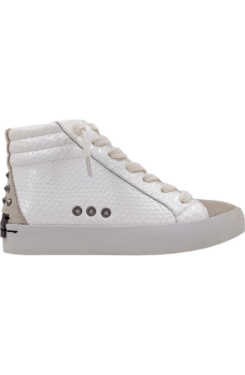 SHUSHOP Kids' Reese Studded High Top Sneaker, Alternate, color, Bone Snake