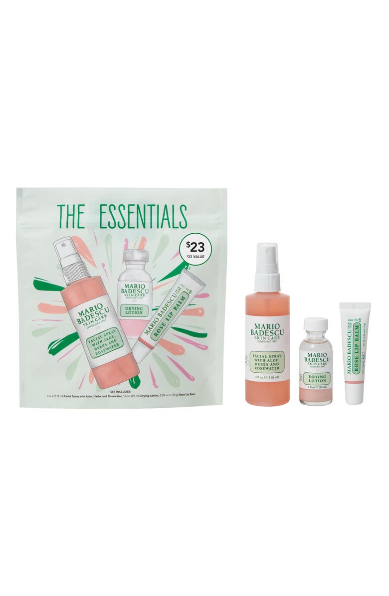 Mario Badescu Full Size Drying Lotion, Face Mist & Lip Balm Set-$33 Value, Alternate, color,