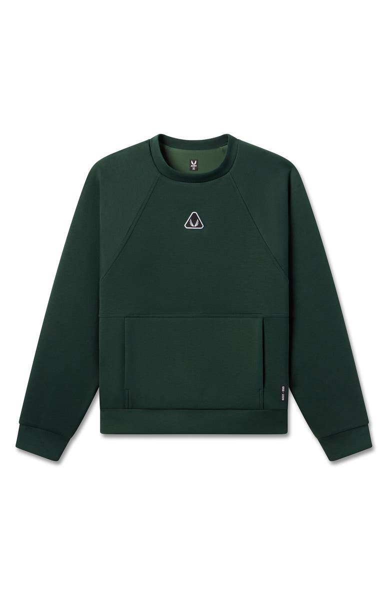 ASRV Dri-Core Oversize Crewneck Sweatshirt, Alternate, color, Forest Green