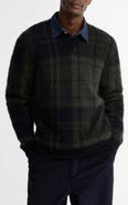 Barbour Hunham Tartan V-Neck Sweater
