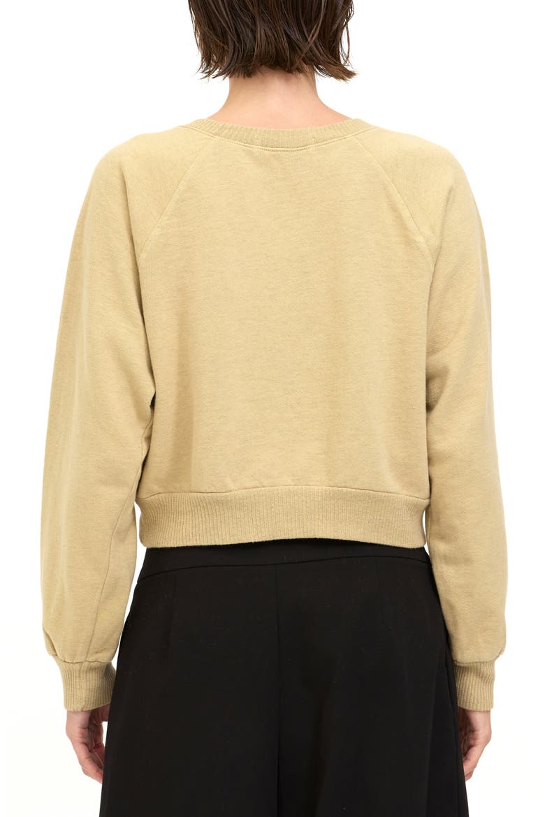 Snacks Shrunken Graphic Sweatshirt, Alternate, color, CAMEL