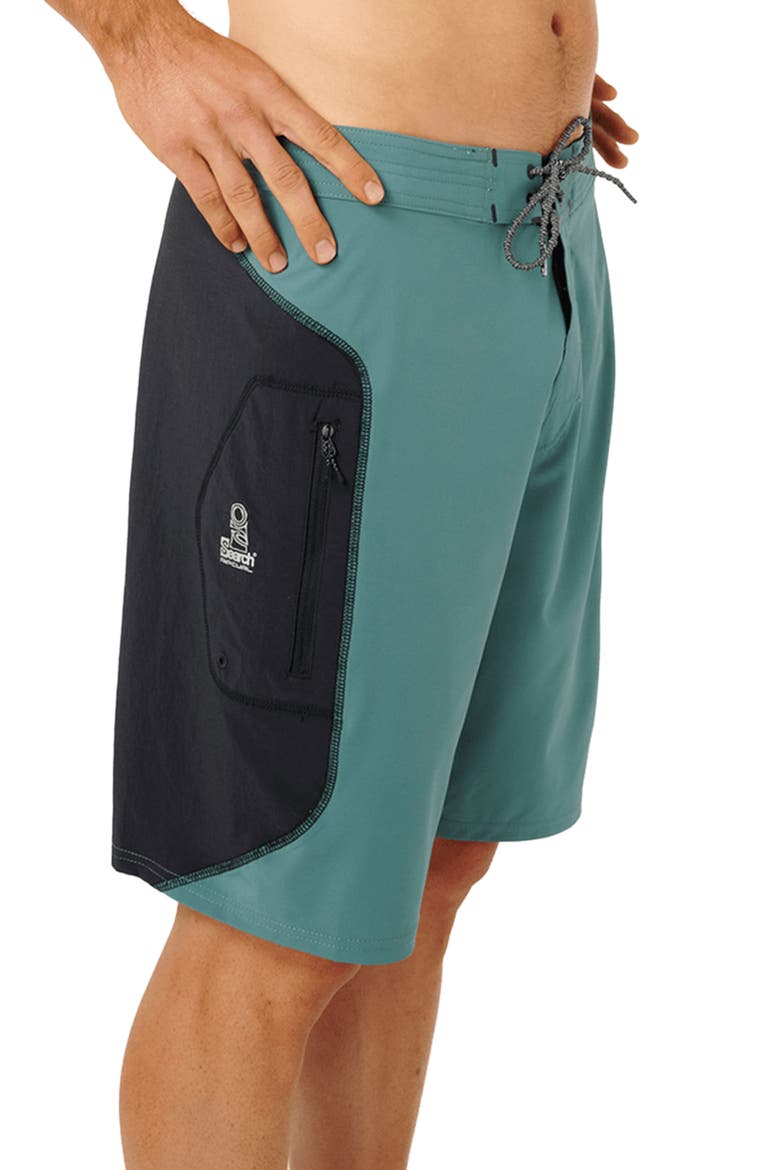 Mirage Search Board Shorts, Alternate, color, BLUESTONE