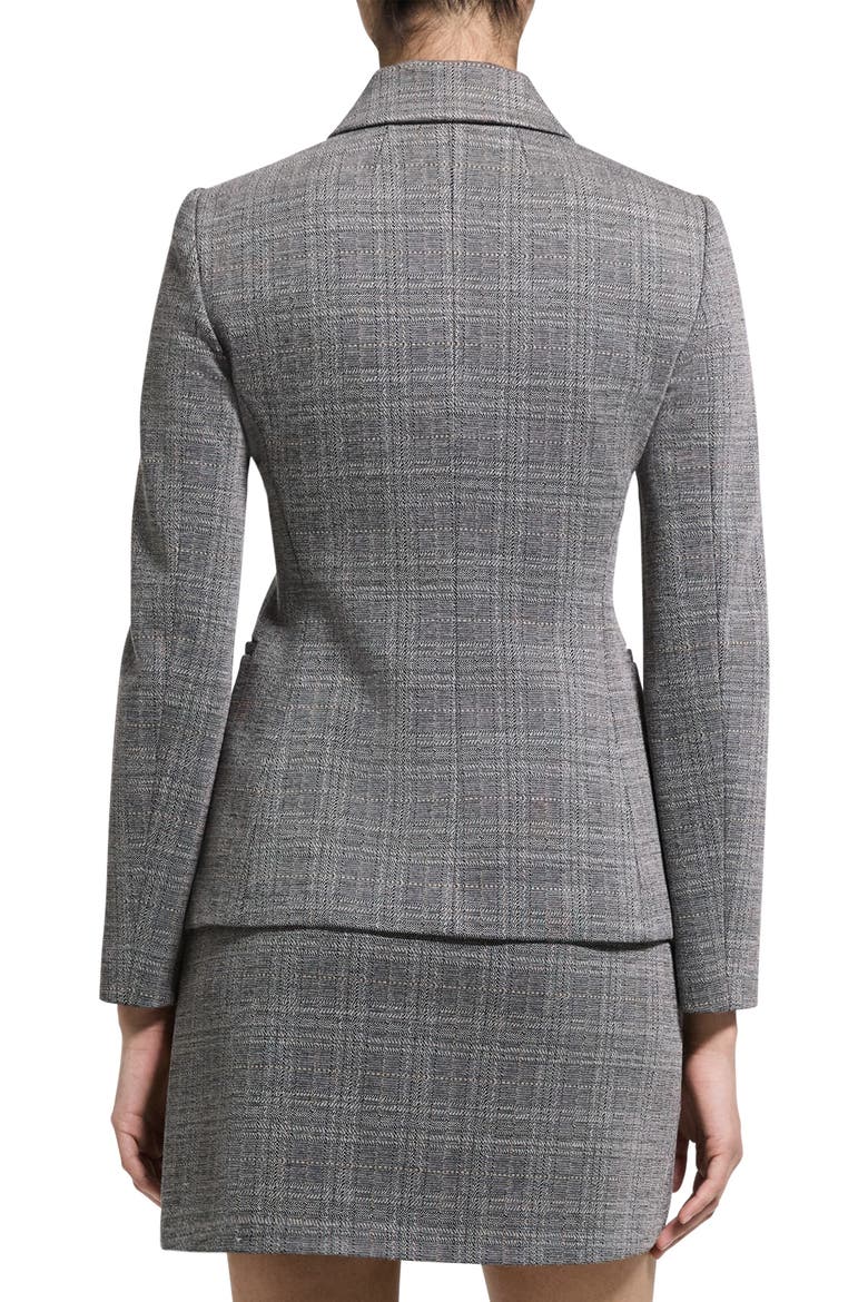 Cutaway Glen Plaid Blazer, Alternate, color, TAN MULTI