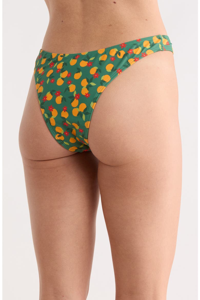 High Waist Bikini Bottoms, Alternate, color, GREEN MULTI