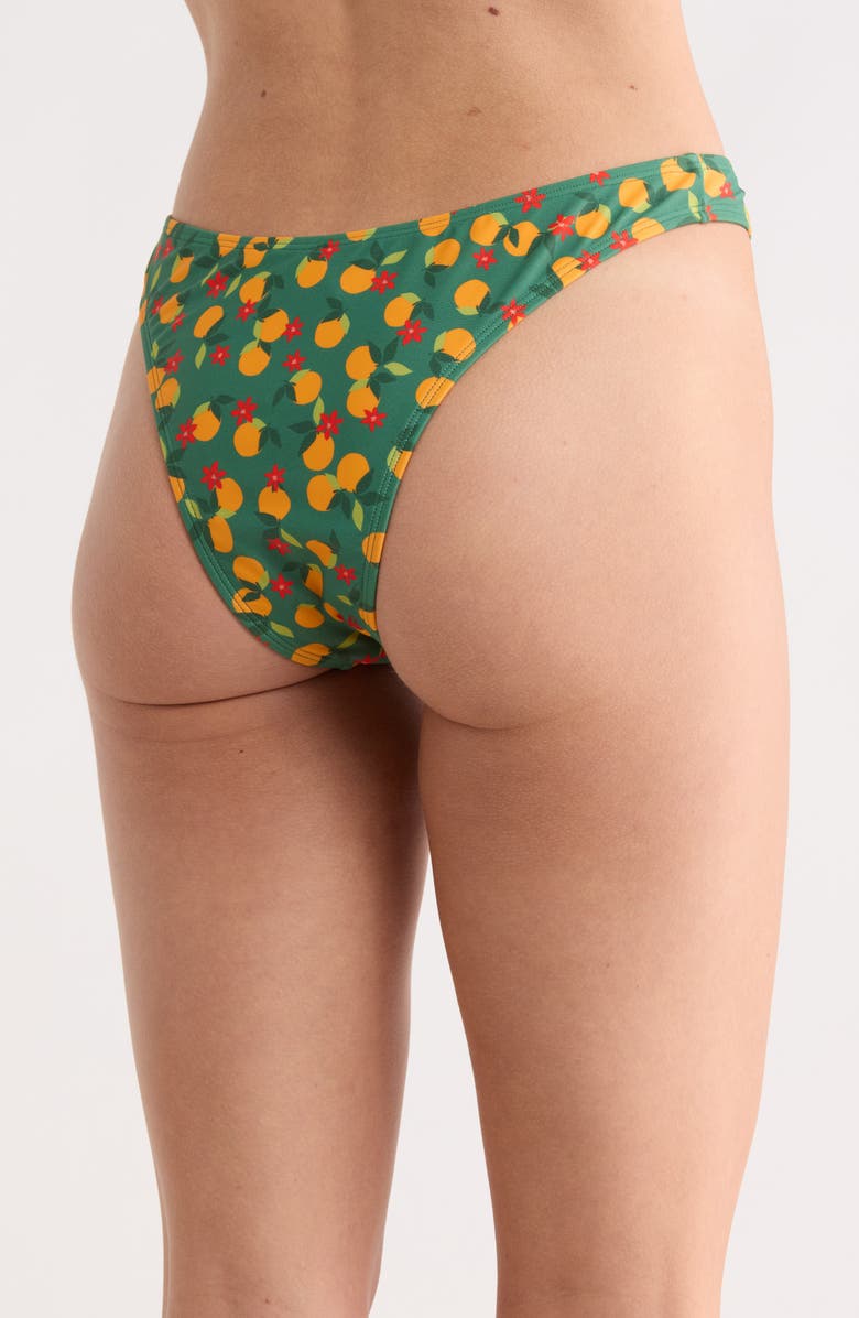 Cupshe High Waist Bikini Bottoms, Alternate, color, Green Multi