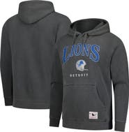 Mitchell & Ness Gray Detroit Lions Slot Pullover Hoodie