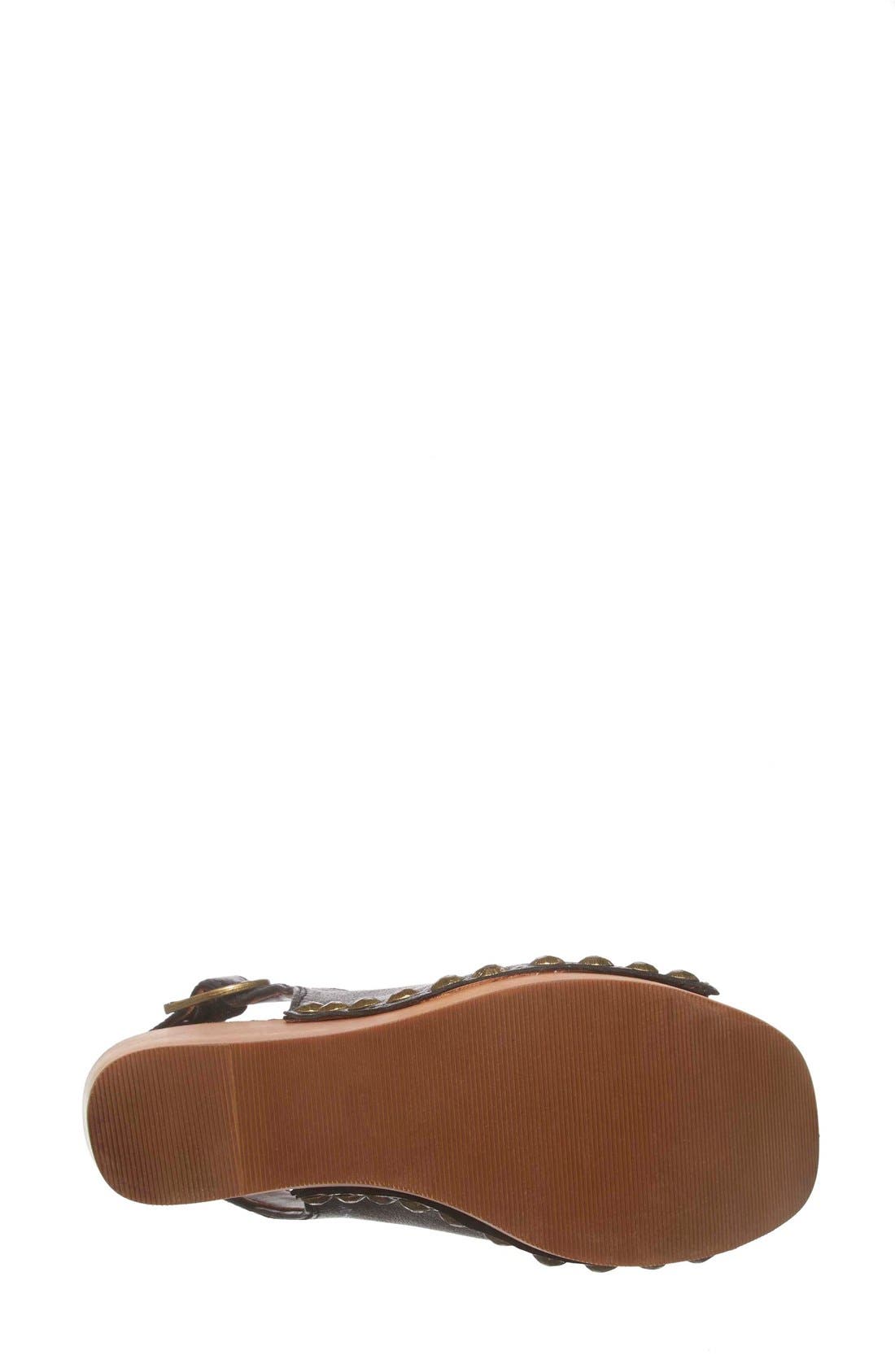 'Snick' Platform Sandal, Alternate, color, BLACK PEBBLE