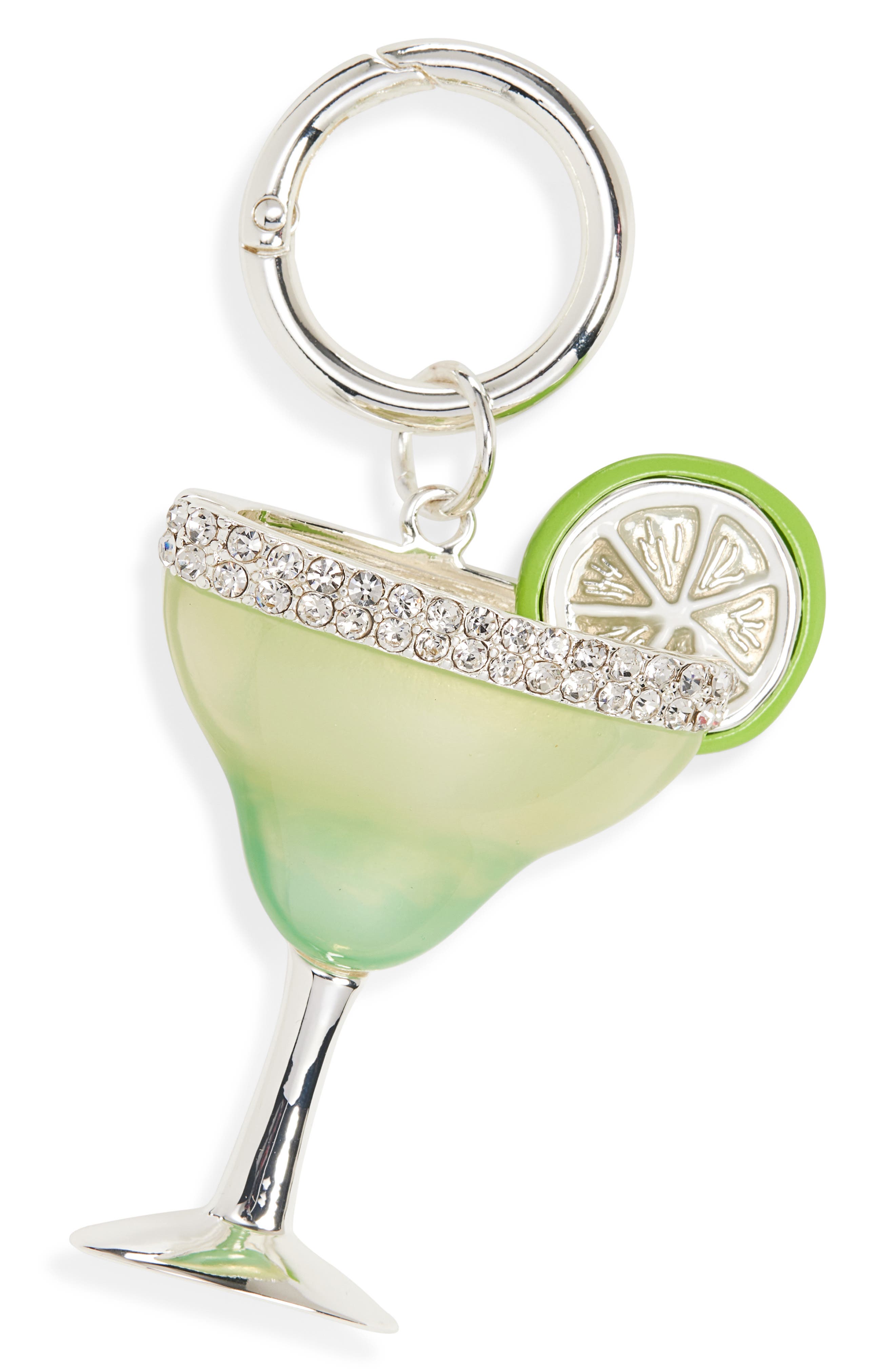 Chelsea28 Margarita Bag Charm, Main, color, Green Multi- Silver