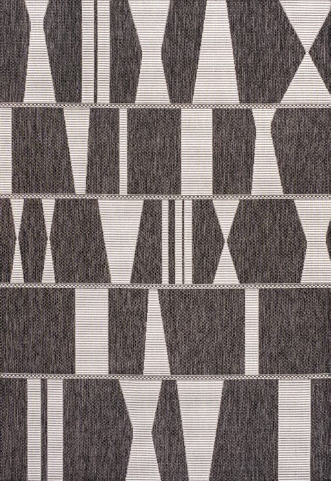 Odette Modern Geometric Abstract Two-Tone Indoor/Outdoor Area Rug