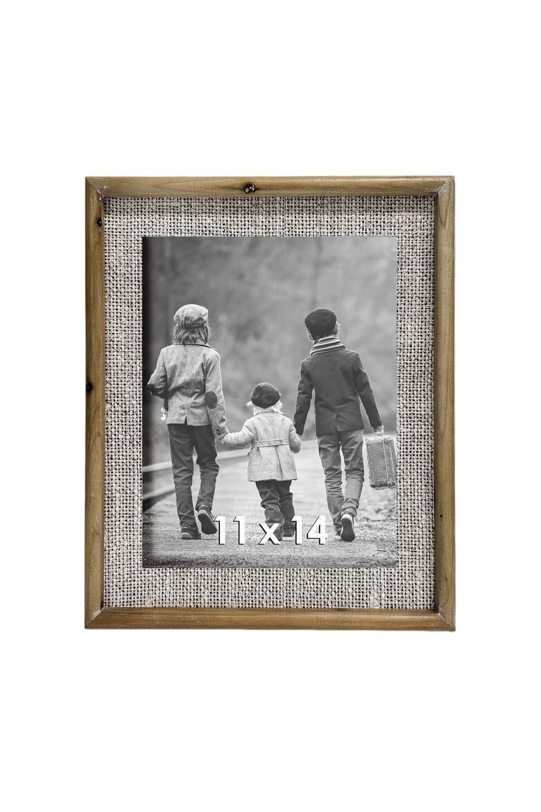 Wood 18 in. Brown 11x14 Photo Frame, Main, color, Brown