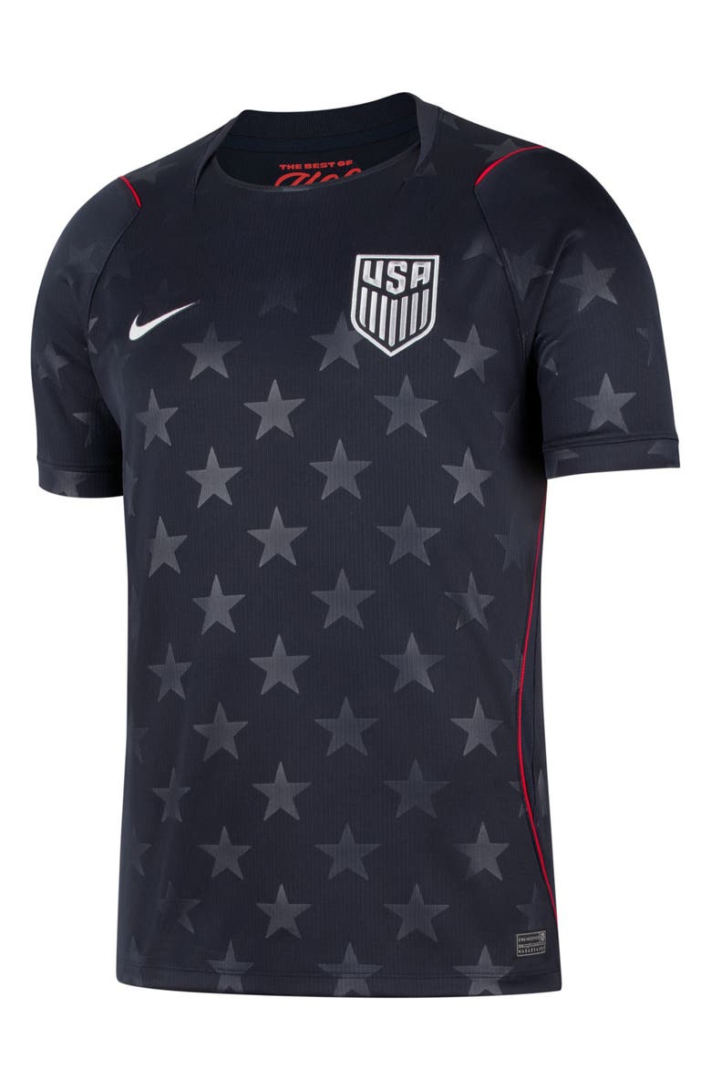 Nike Dri-FIT USMNT Soccer Jersey, Alternate, color, Dark Obsidian/ Pure Platinum