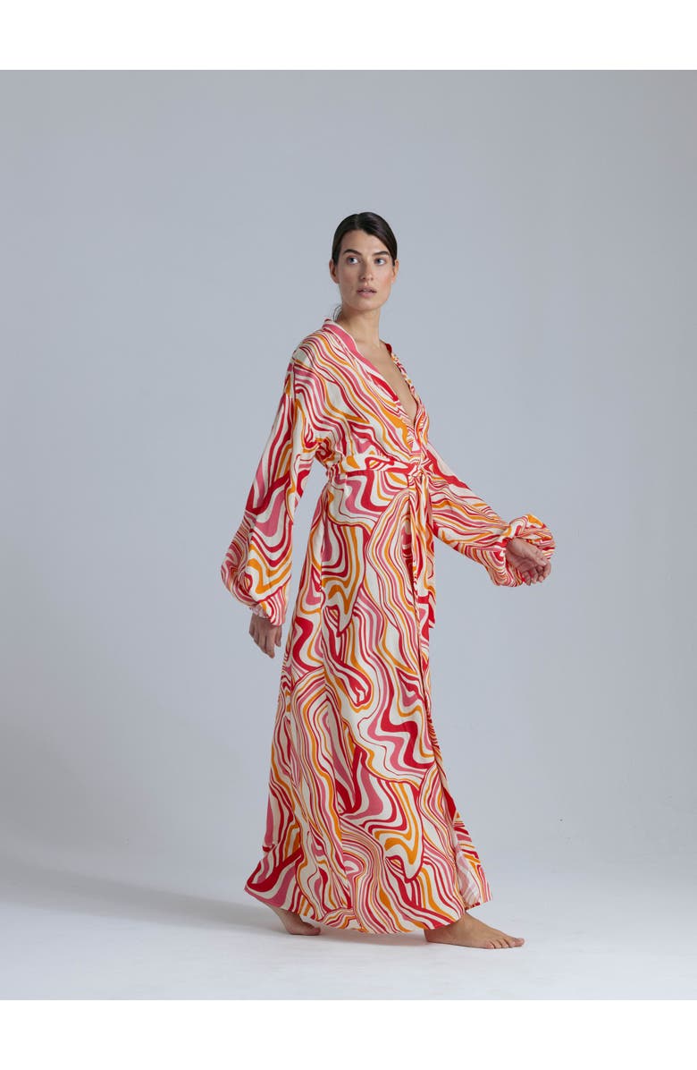 Alas Viscose Robe, Alternate, color, 