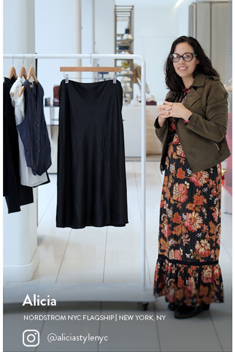 Satin Midi Skirt video