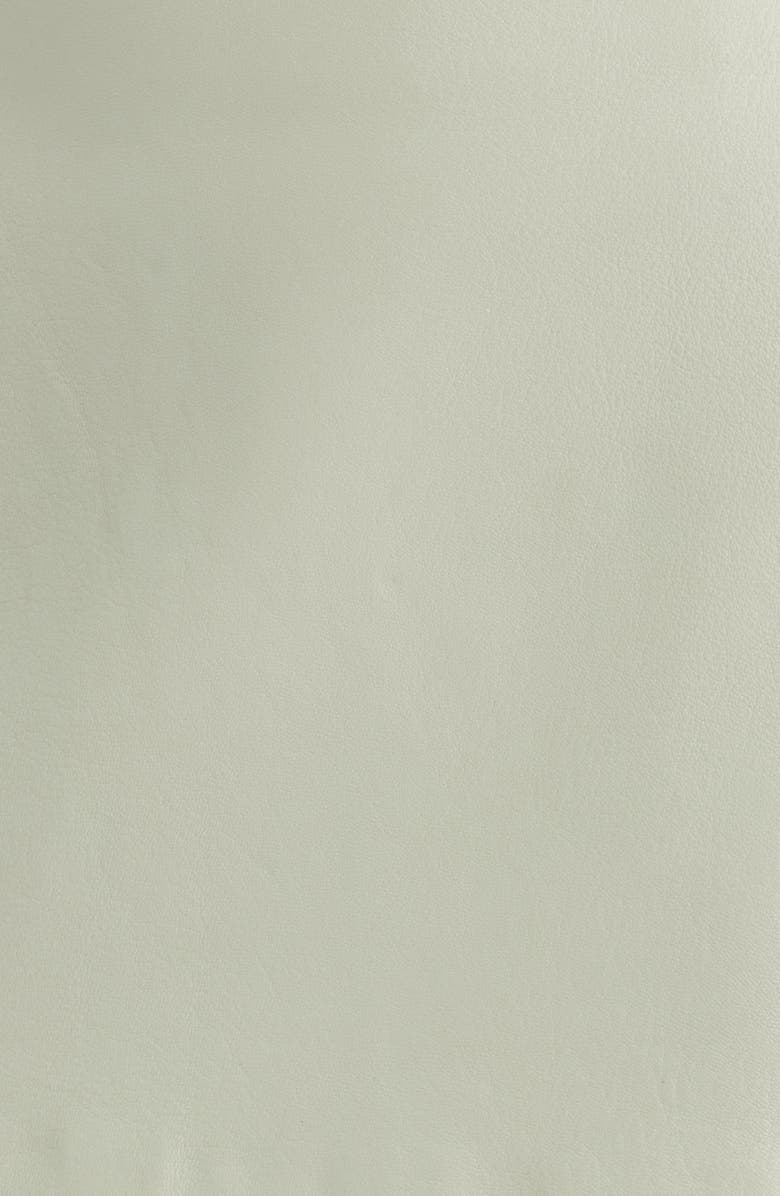 FRAME The Leather Miniskirt, Alternate, color, Soft Mint