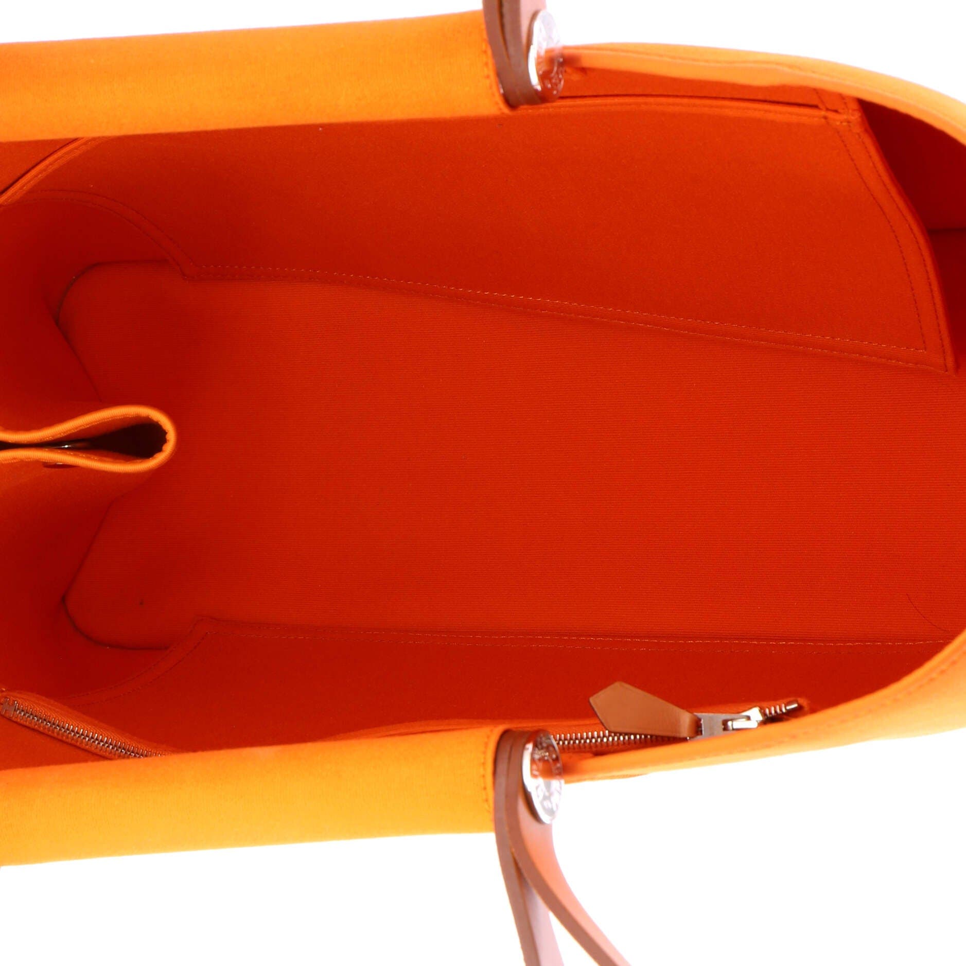 Pre-Owned Hermes Cabag Elan Toile and Leather 39, Alternate, color, Orange H