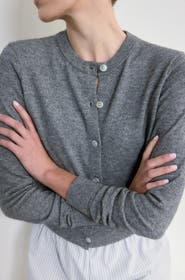 Almina Concept Classic Crew Wool Cardigan