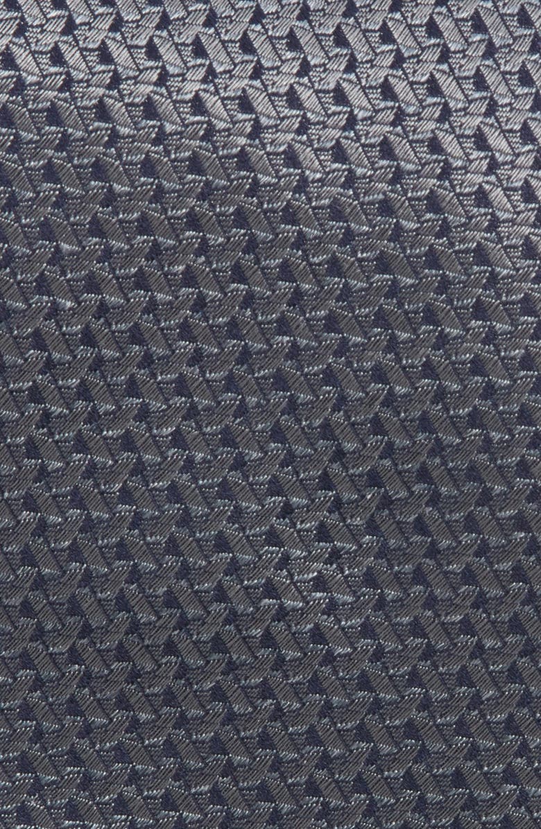 Canali Neat Silk Tie, Alternate, color, Grey