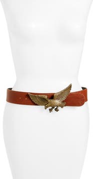 Raina Eagle Leather Belt