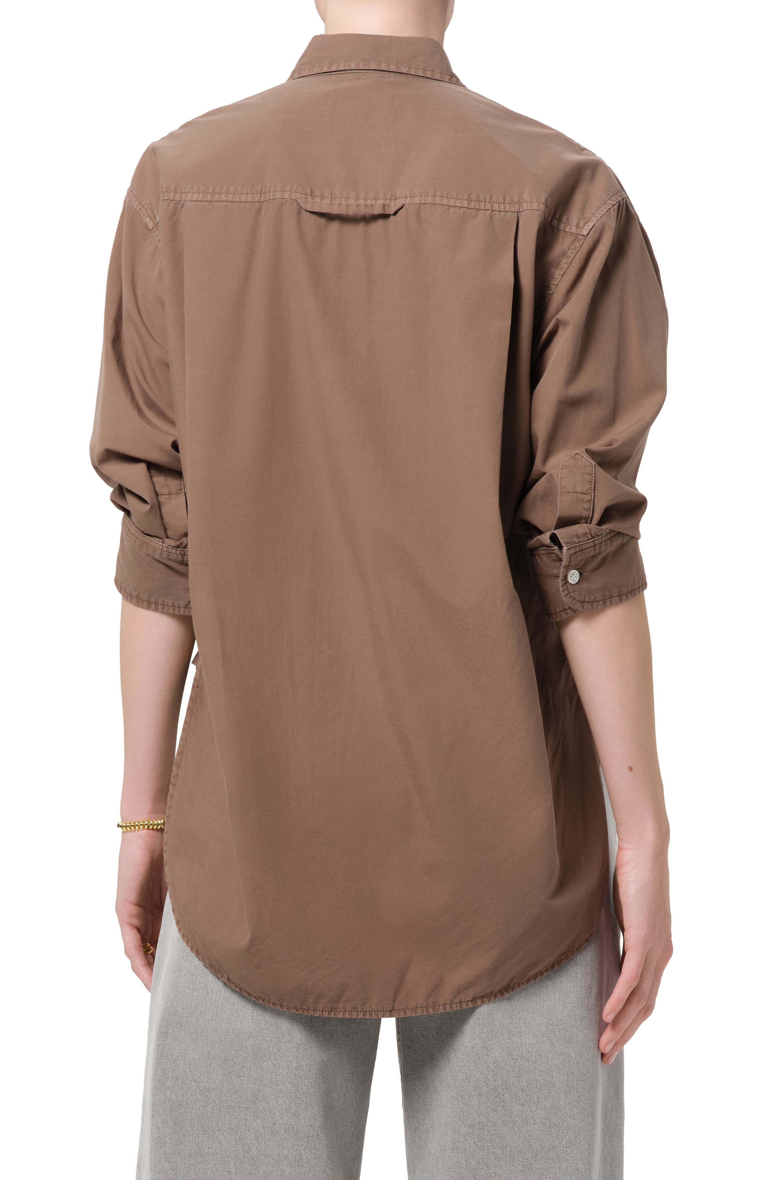 Kayla Oversize Poplin Button-Up Shirt - image 2