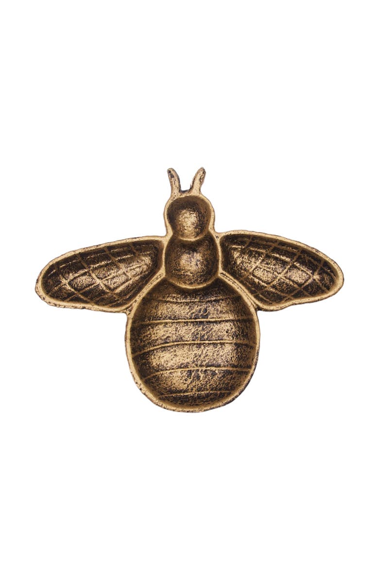 Gallerie II Bee Spring Minimalist Small Decorative Shaped Dish Plate, Main, color, Gold