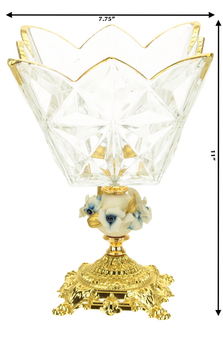 Mark Roberts Footed Crown Bowl, Alternate, color, Golden Yellow