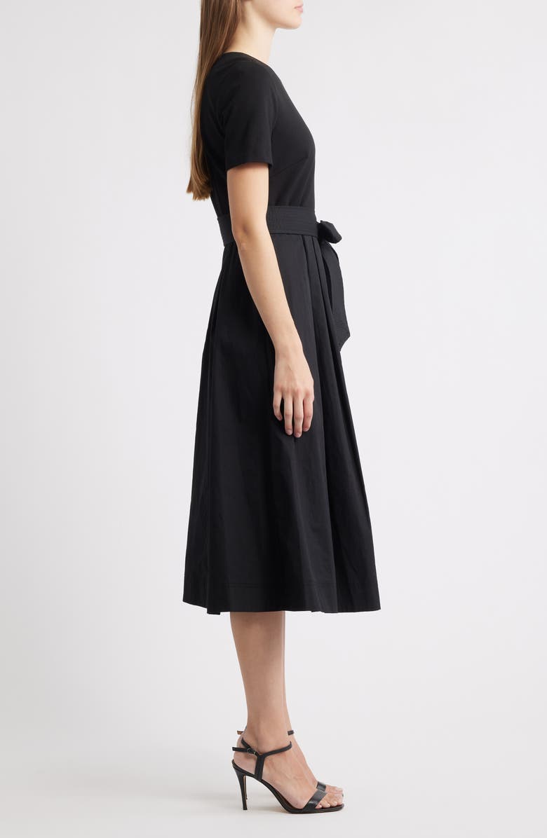 Eliza J Bow Detail Midi Dress, Alternate, color, 